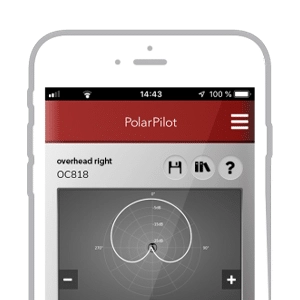 Austrian Audio Polar Pilot App - додаток на iOS / Android для керування мікрофонами OC818