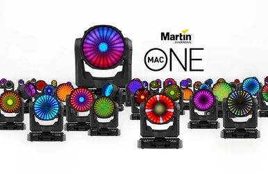 Представляємо Martin MAC One: революційний світловий прилад Beam / Wash з лінзою Френеля