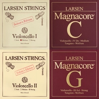 Комплект струн Larsen Soloist (Ля, Ре) + Magnacore (Соль, До) 4/4 для виолончели