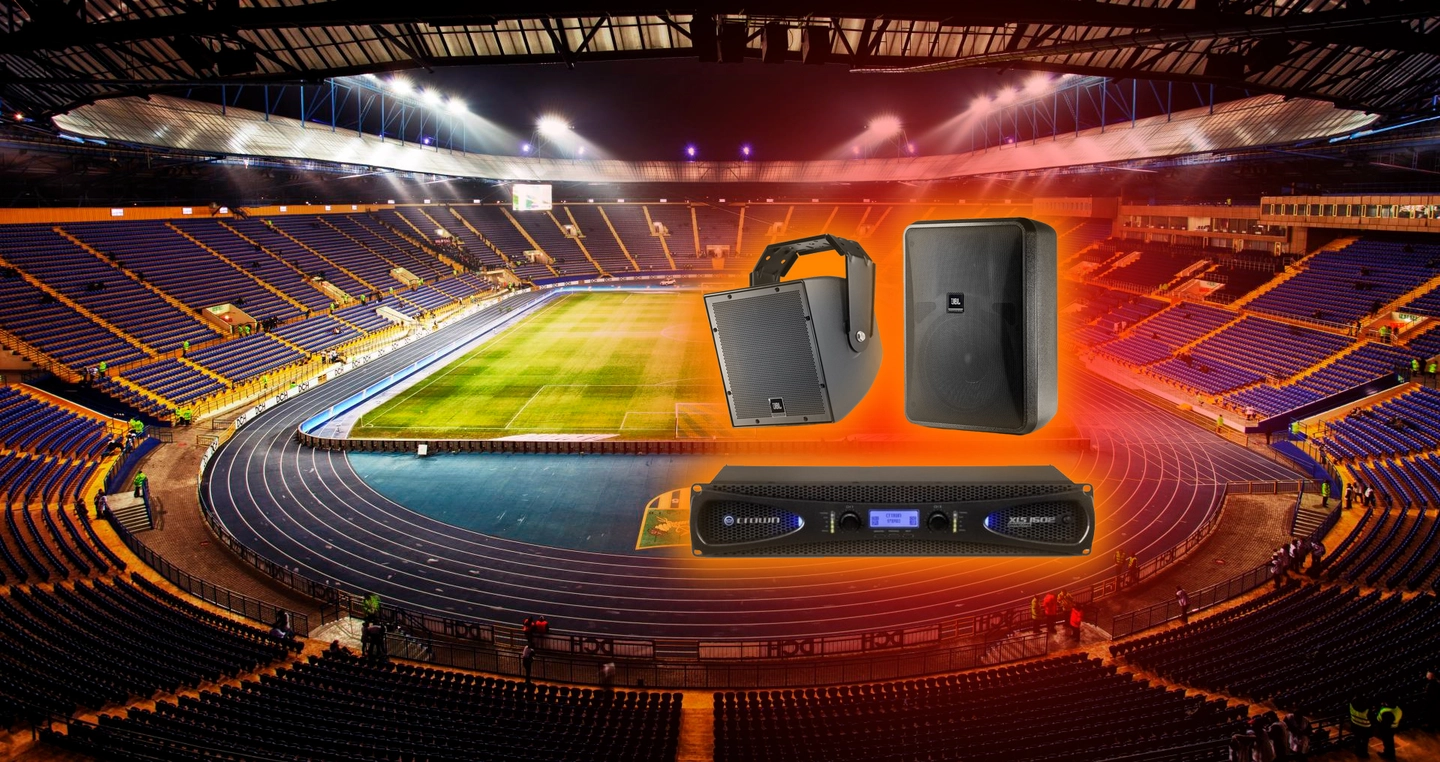 Комплект звукового оборудования для стадионов