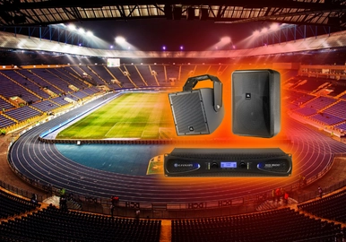 Комплект звукового оборудования для стадионов