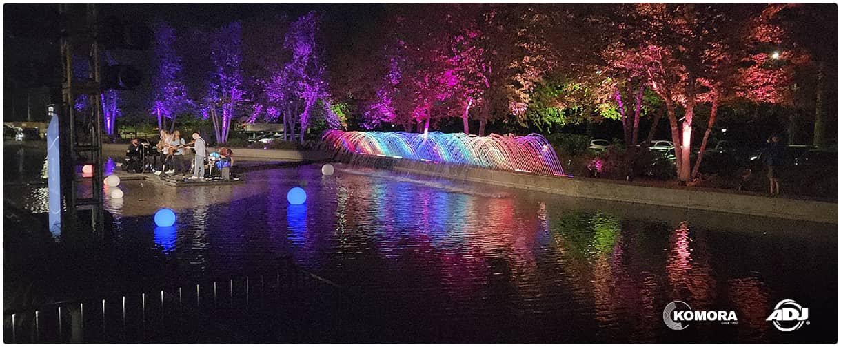 PAR прожектор ADJ ElectraPix Par 7 створив яскраву атмосферу для події Splash of Culture у Канаді.