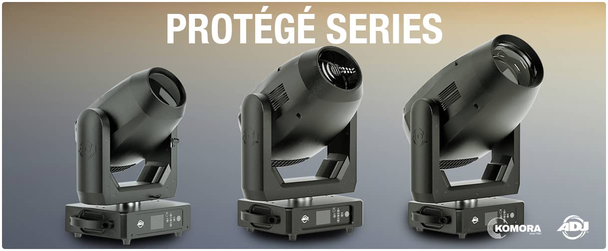 Світлові прилади серії ADJ Protege.