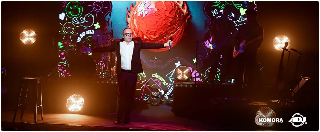 ADJ Vintage X – світлові прилади для сцени триб'ют-шоу творчості Френка Сінатри.