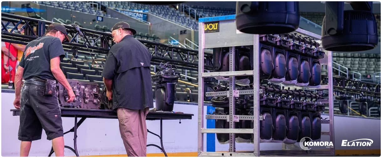 Світлові прожектори Elation Proteus модернізували Crypto.com Arena.