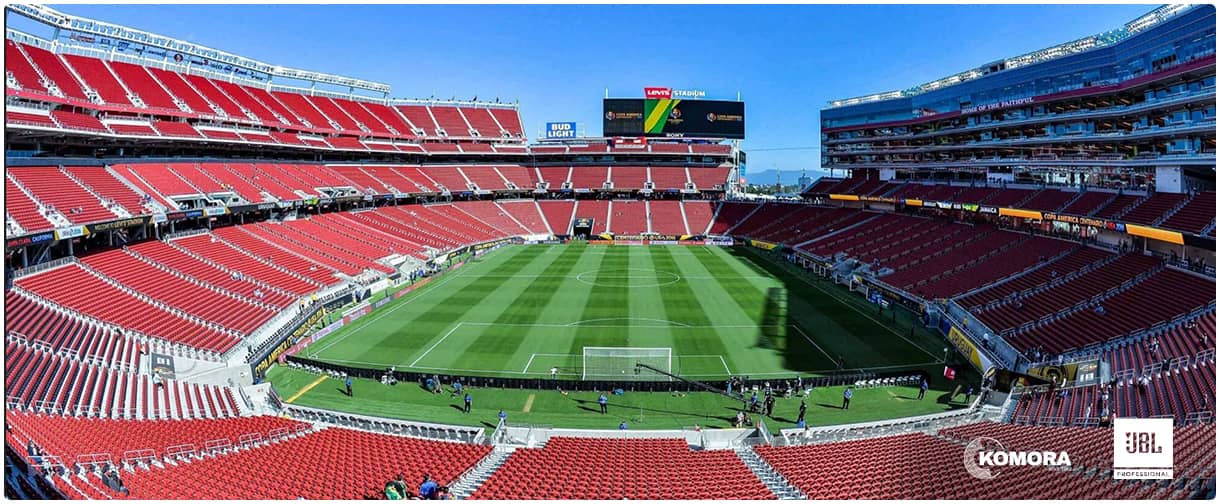 Линейные массивы JBL Professional озвучили стадион Мундиаля-2026 Levi's Stadium.