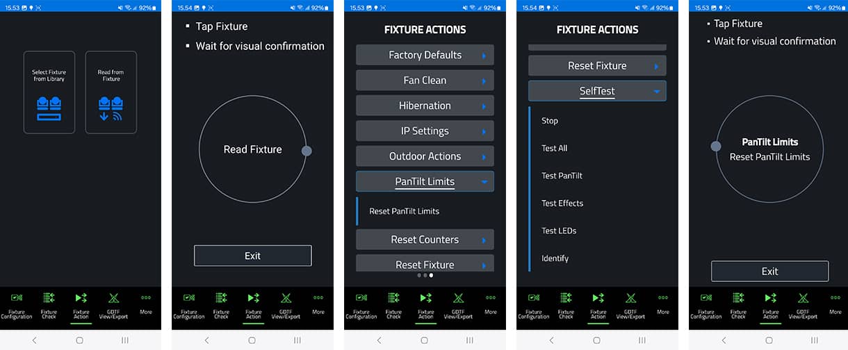 Martin Companion Mobile App screen samples.