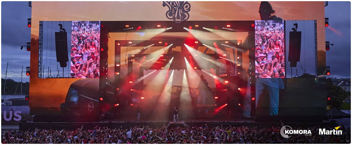 Світлові прилади Martin для фестивалю Palmesus 2025.